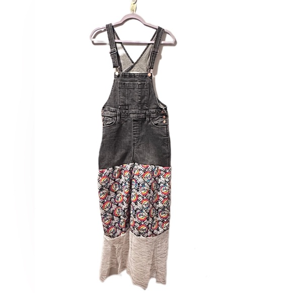 Upcycled Dresses & Skirts - Grateful Dead up cycle overall dress lace